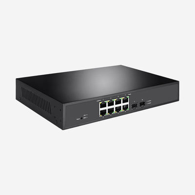 20G 8 Port Gigabit Smart PoE Switch With 2 SFP Ports Layer 2 Managed QoS