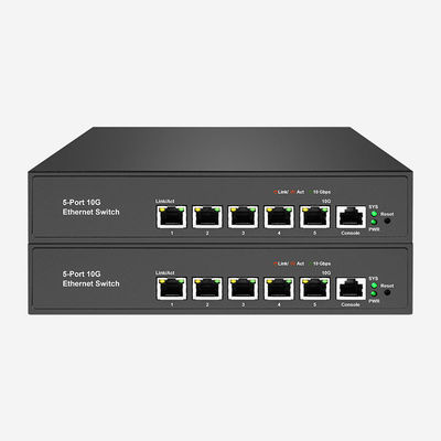 ACL / QoS / VLAN مدعوم 10GB Switch مع 5 100M / 1000M / 2.5G / 5G / 10Gbps RJ45